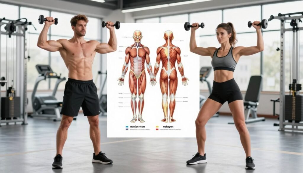 biological differences between men and women in fitness